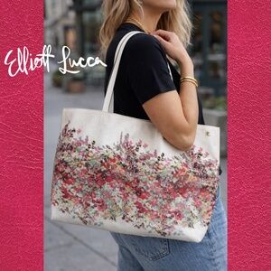 Elliot Lucca Floral Tote Bag – Brand New-Roomy!